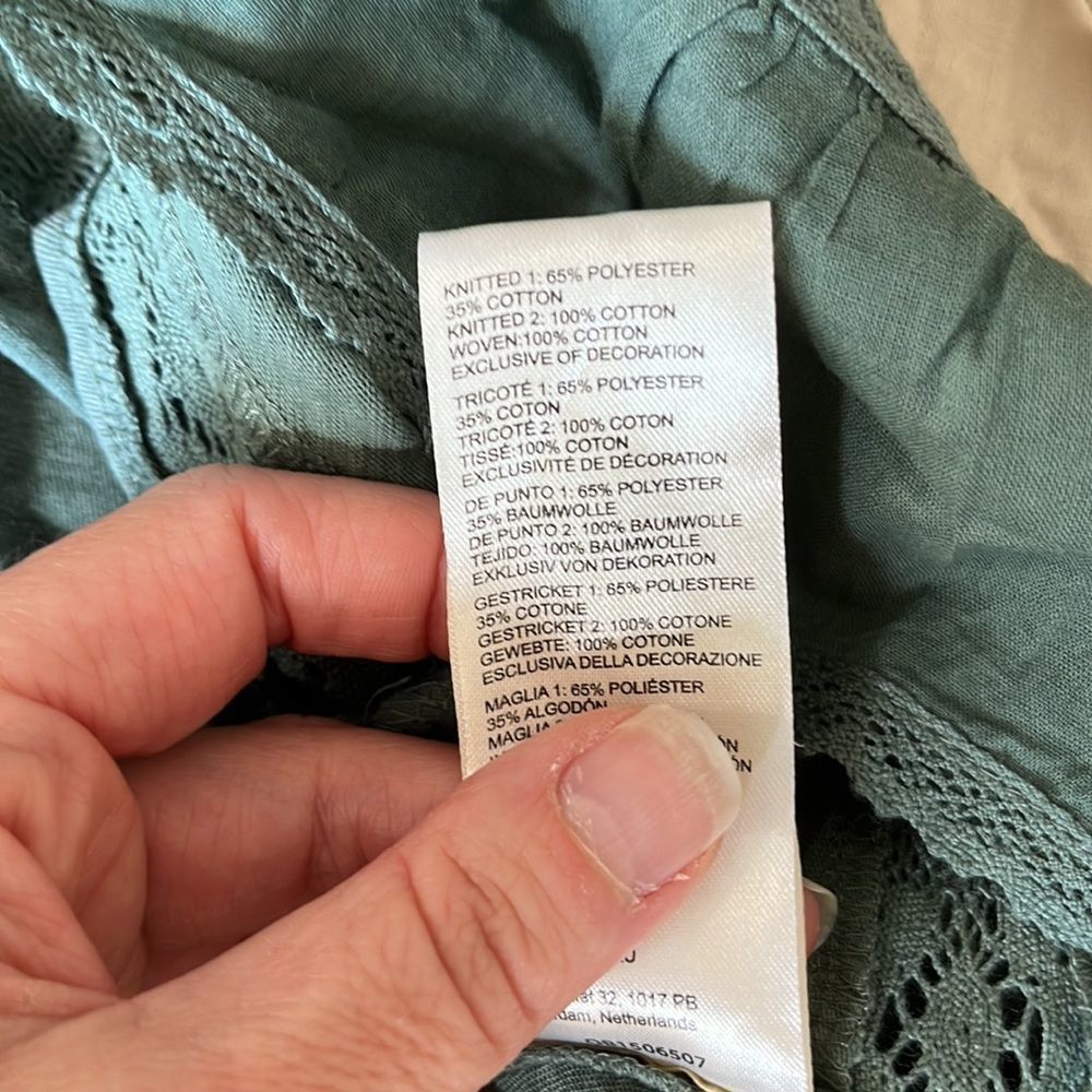 Free People Fall in Love Tee Washed Army Green Size Small - Picture 7 of 8